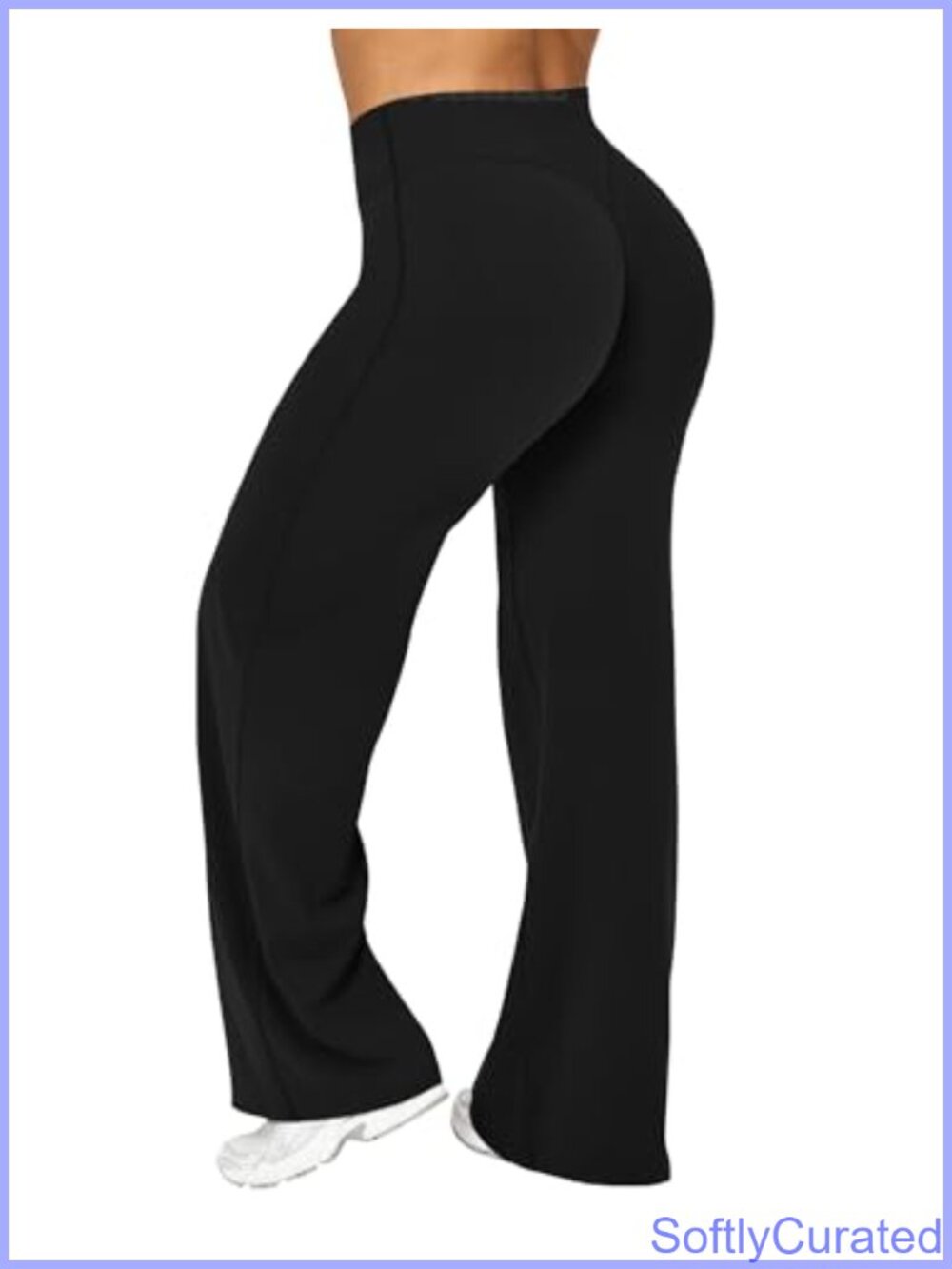 Wide Leg High Waist Leggings Stretch Yoga Gym Workout Pants